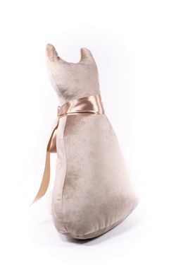 Подушка декоративная Кот Мур Вельвет Беж