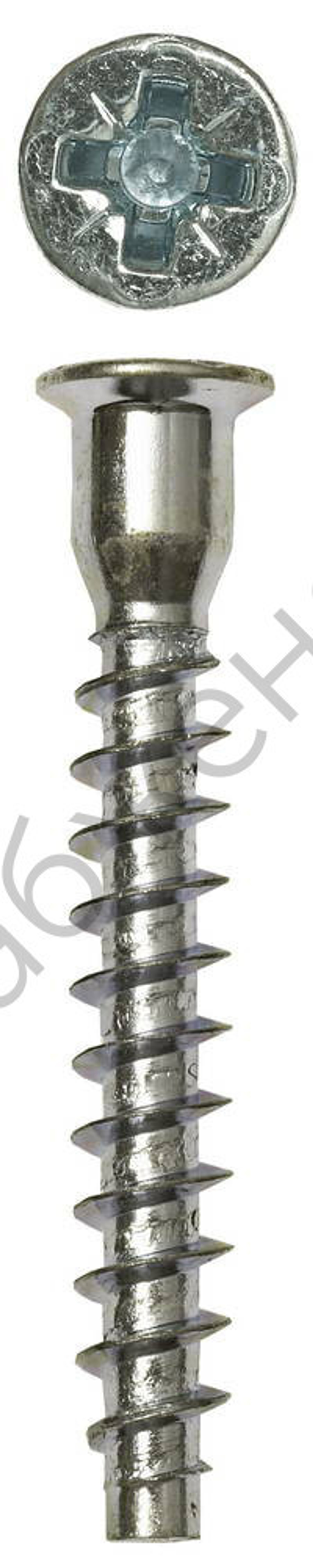 ЗУБР 7 x 50 мм, винт-конфирмат, цинк, 2000 шт (4-308070-70-050)