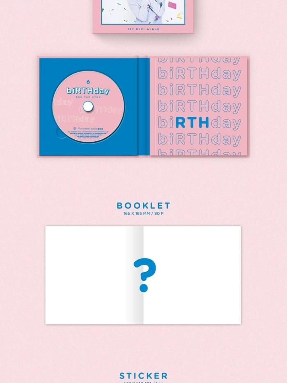 Альбом JBJ Hotshot Roe Taehyun - biRTHday 1st Solo Mini Album