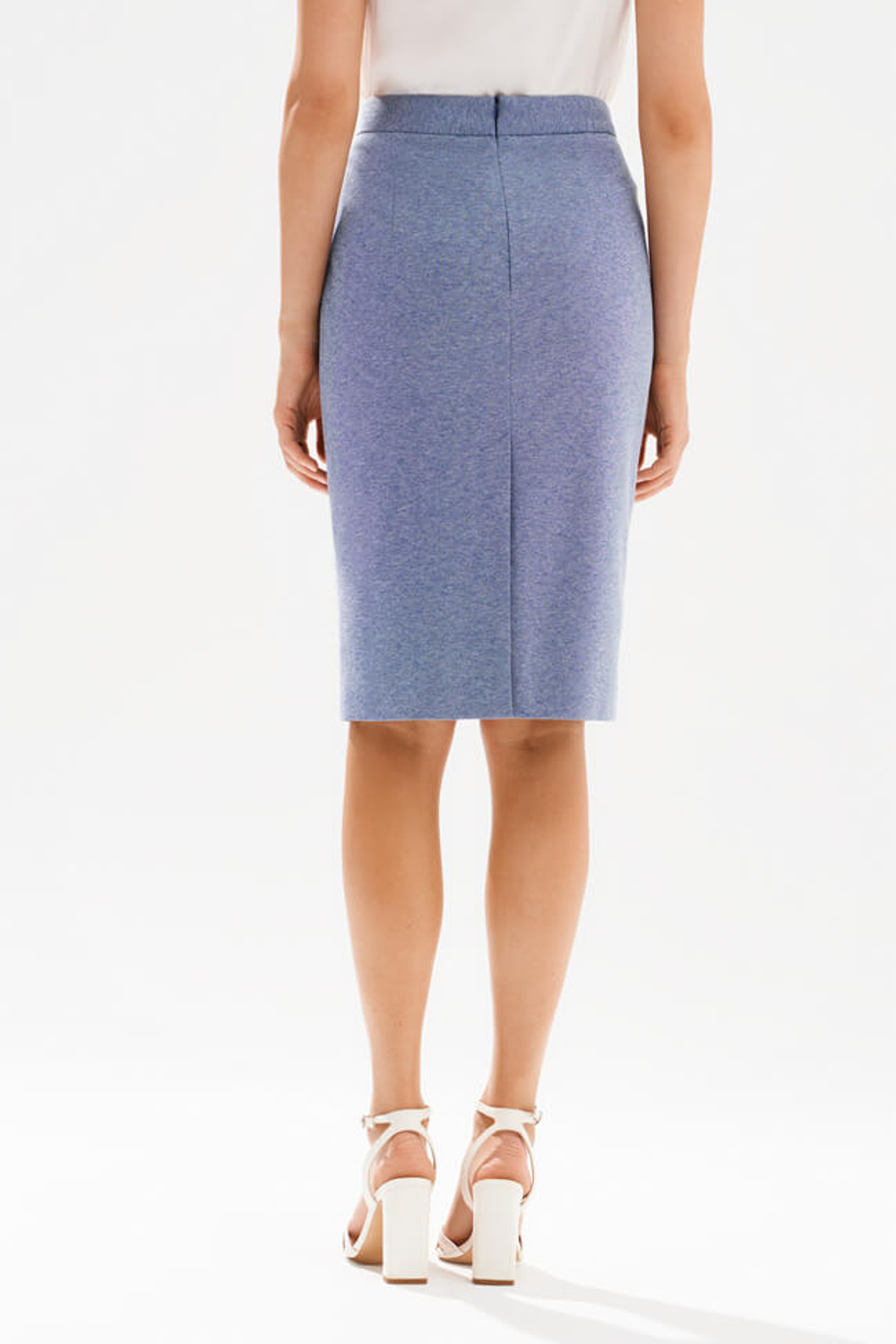 4939 Юбка женская (синий меланж)