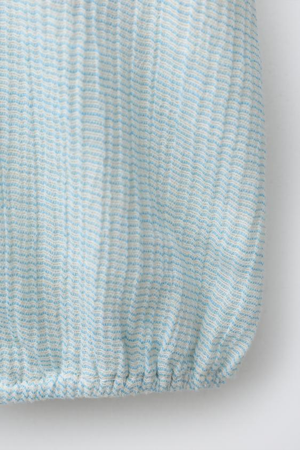 ZARA КОМБИНЕЗОН В ПОЛОСКУ, ЭКРЮ/СИНИЙ