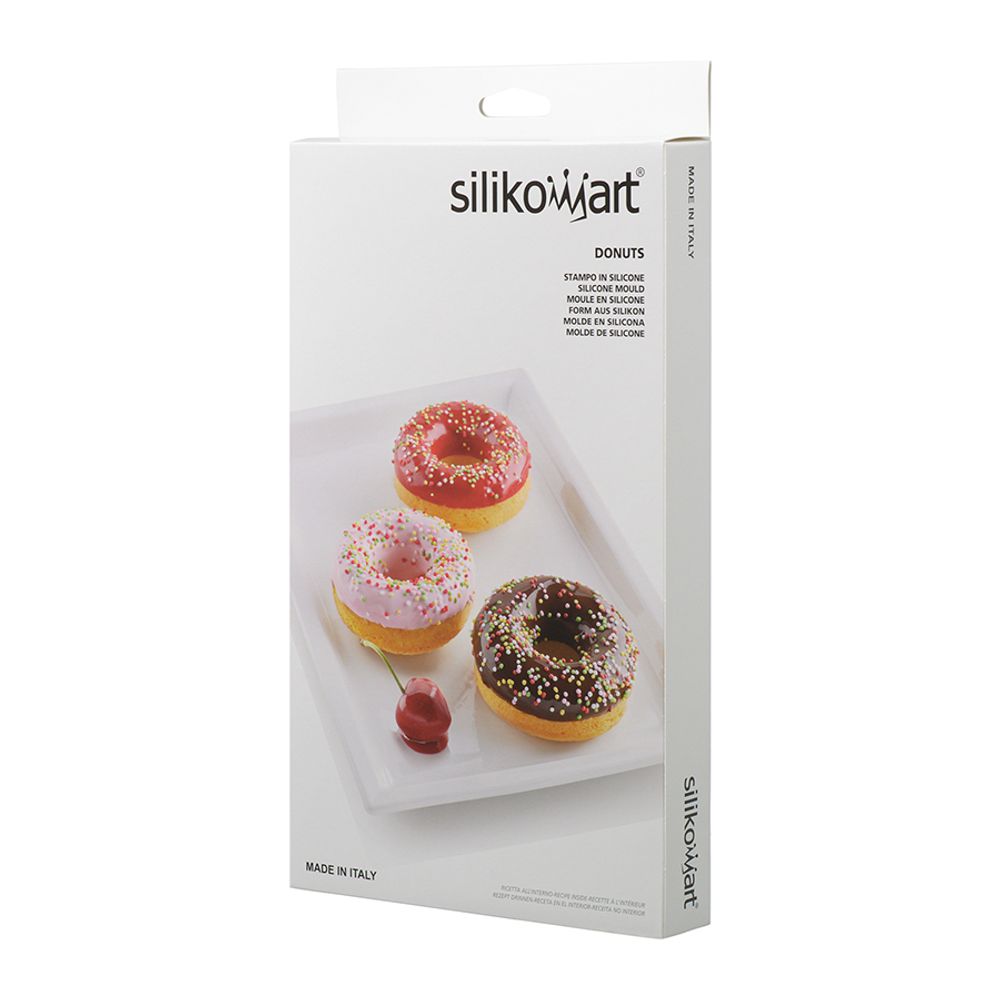 Силиконовая форма для приготовления пончиков Donuts 26.170.00.0065, 33 х 18 см, терракотовый