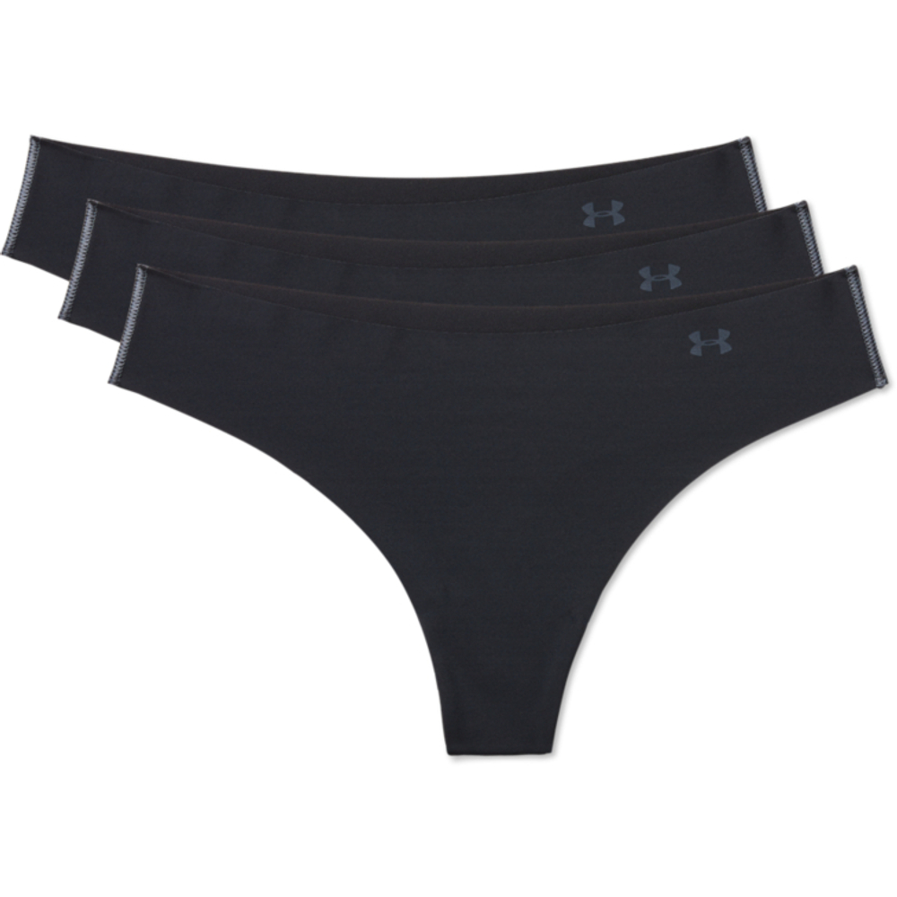 Спортивные трусы Under Armour Women's UA Pure Stretch Thong Underwear 3-Pack - black