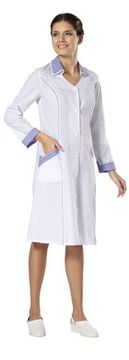 Халат женский "Мираж" (белый/с.сирень)