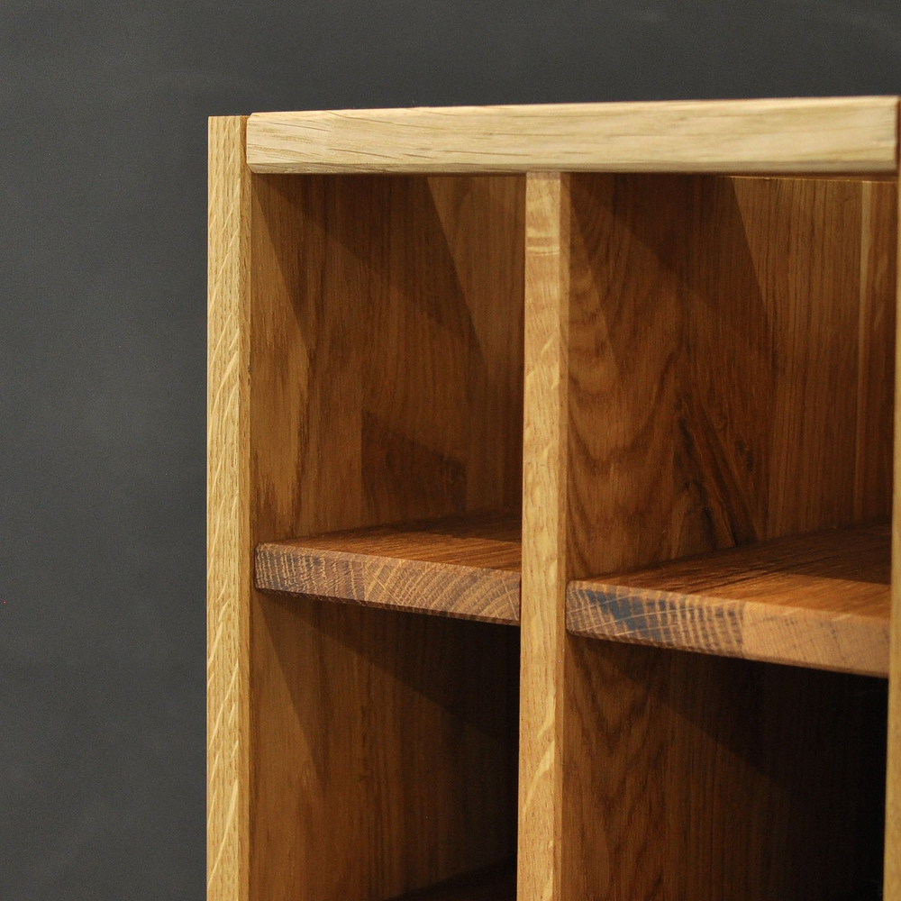 Кухонный напольный модуль для бутылок 20х31х83 Валенсия из массива дуба без столешницы, винный шкаф на ножках