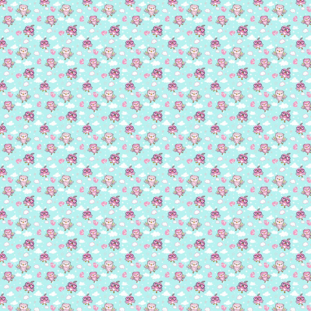 Ткань постельно-плательная Prival Перкаль-13177, 140г/м2, цвет голубой, 1.5х5м