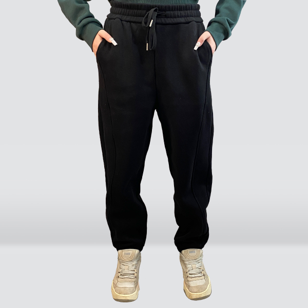 Женские тёплые чёрные брюки 27010-90001