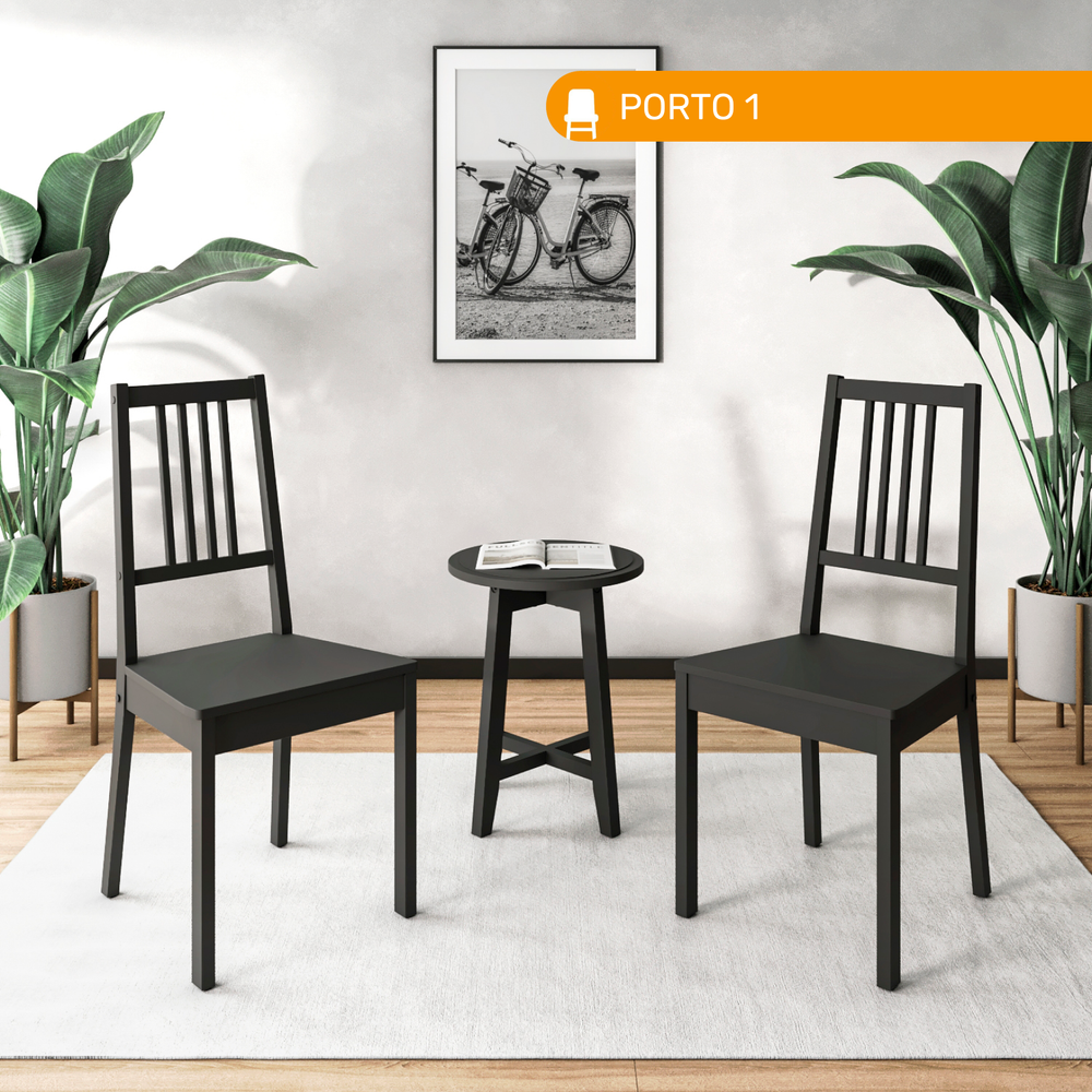 Стулья деревянные PORTO 1, цвет венге, 2 шт