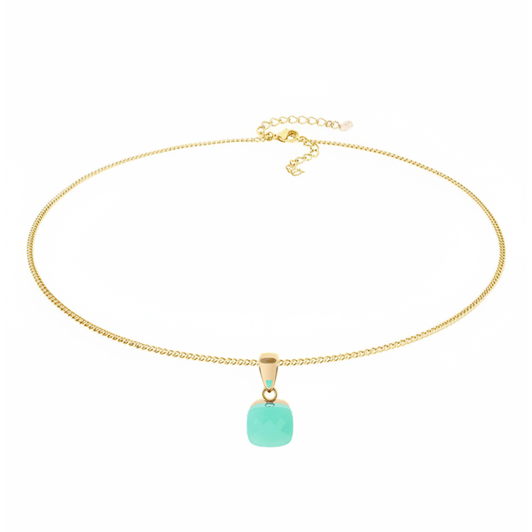 Колье Qudo FIRENZE (G) Light Palace Green Opal 107001/48-4510