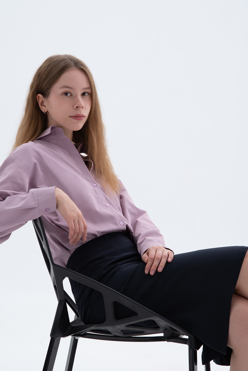 Юбка карандаш 1328Ла, Тёмно тёмно син #70ТТСи011328Ла