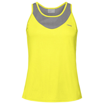 Женский топ теннисный Head Tenley Tank Top W - yellow/grey