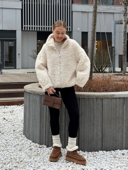 Шуба White sheep молочный