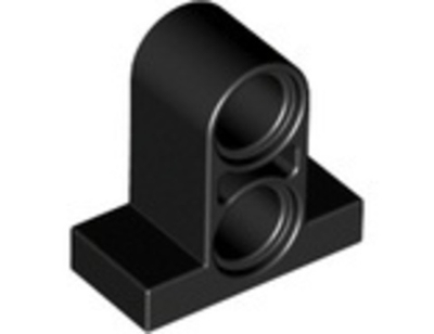 Lego Плитка штыревого разъема 1x2x1 2 / 3 с 2 отверстиями двойные сверху (черный) 32530 / 4144024