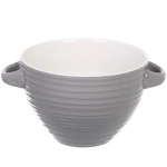 Бульонница керамическая 750мл «Полоски», микс цветов