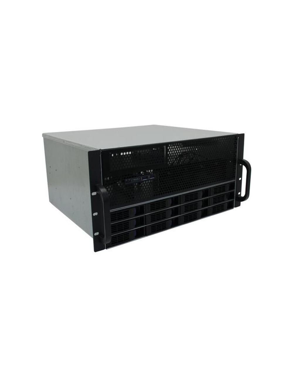 Procase ES512XS-SATA3-B-0 Корпус 5U Rack server case (12 SATA3/SAS 12Gb hotswap HDD), черный, без блока питания, глубина 400мм, MB 12"x13"