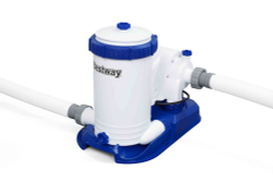 Каркасный овальный бассейн Bestway 610х366х122 см + фильтр-насос 9463 л/ч, лестница, гидромассаж, подсветка (56719 BW)