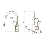 Смеситель OMOIKIRI SHINAGAWA EV