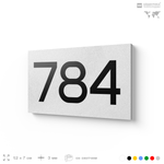 Номер на дверь 784, табличка на дверь для офиса, квартиры, кабинета, аудитории, склада, белая 120х70 мм, Айдентика Технолоджи