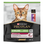 Pro plan корм сухой для взрослых кошек стерилизованных с уткой и печенью