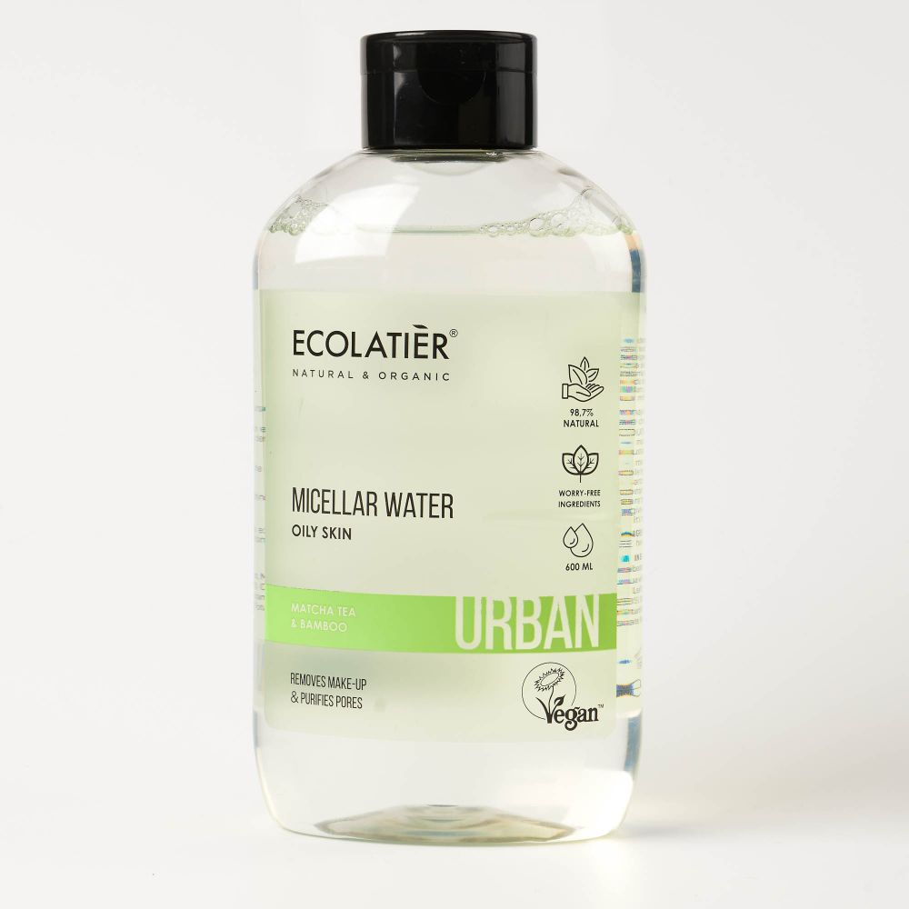 Ecolatier Urban мицеллярная вода с экстратом зеленого чая матча и бамбука, 600 мл