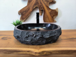 Раковина из андезита Erozy Black EA-65643 50х40х15 из натурального камня