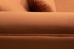 Диван трехместный Garda Decor Trevi терракотовый велюр с кантом механизм пума