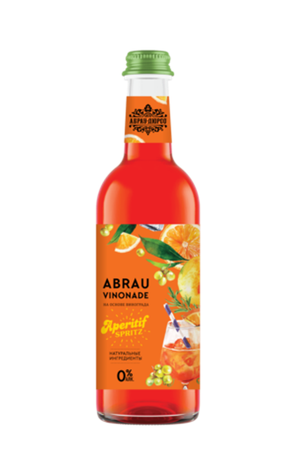 Напиток безалкогольный Абрау Винонад Аперитив Спритц / Abrau Vinonade Aperitif Spritz 0.375 - стекло
