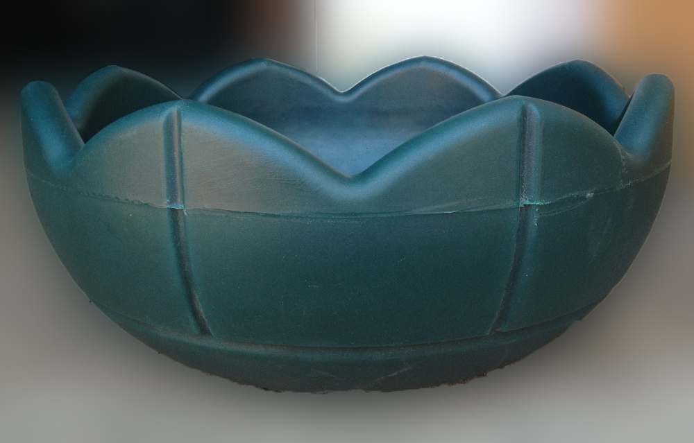 Вазон для цветов, термо-чаша 600, цвет зеленый