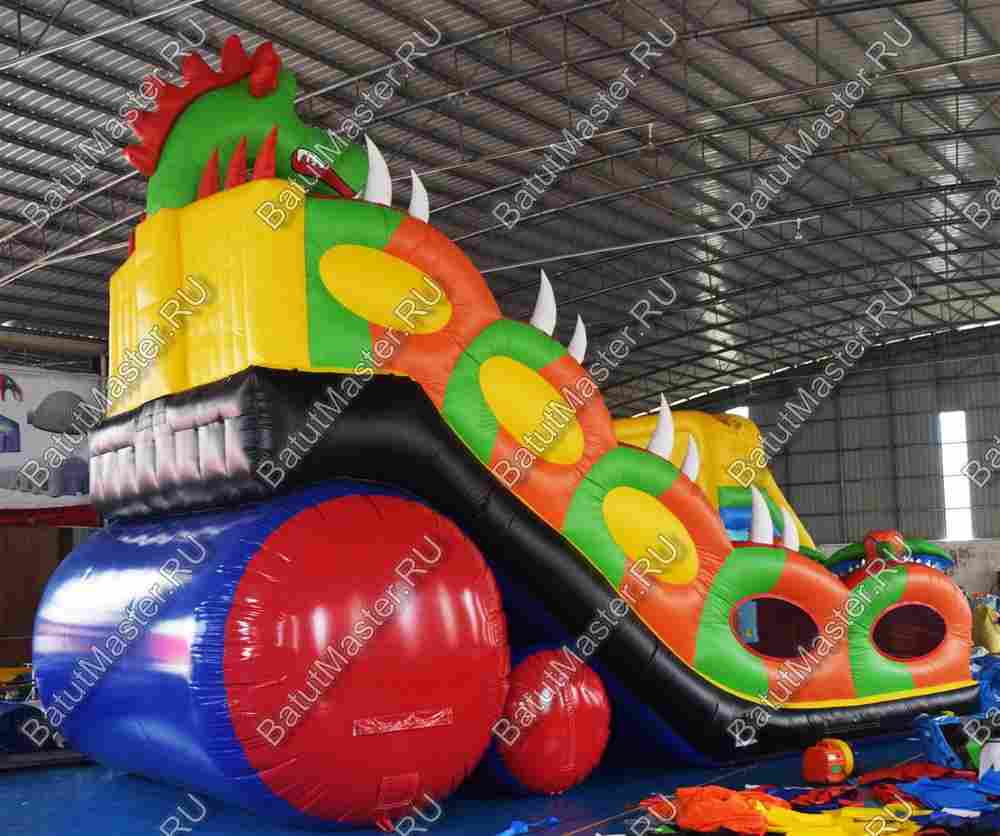Батут-горка "Дракон 2", 11*6*9 м