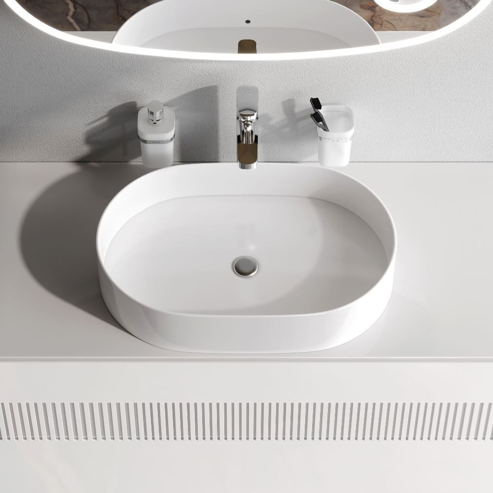 Раковина накладная, овальная, 50 см AM.PM Func M8FWCC20500WG