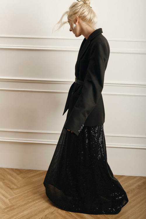 Юбка с пайетками