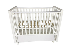 Кровать Антел NICOL цвет белый, маятник+колеса, автостенка, ящик + МАТРАС ортопедический