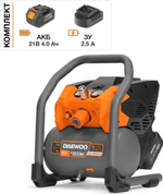 Компрессор аккумуляторный DAEWOO DAC 80S Li SET безмасляный