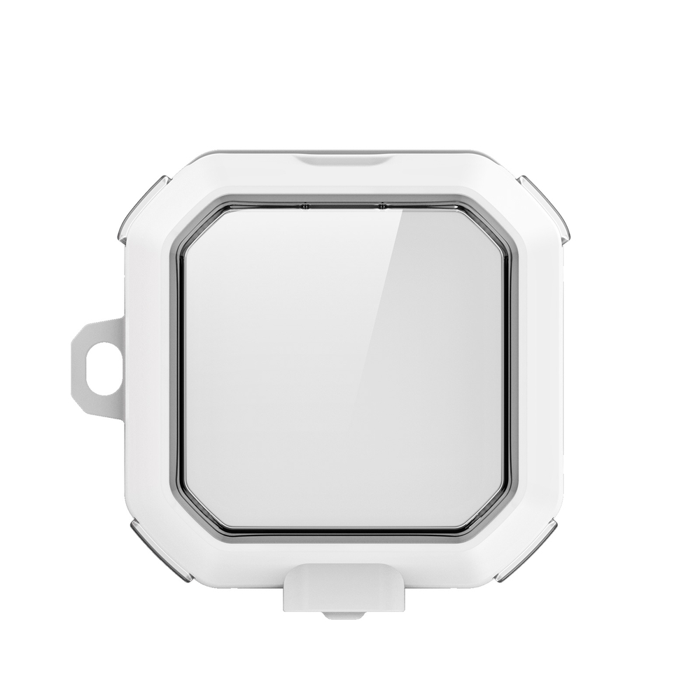 Чехол с рамками белого цвета из TPU и PC для наушников Samsung Buds4 и Buds 4 Pro, серия SECD Series Case от Dux Ducis