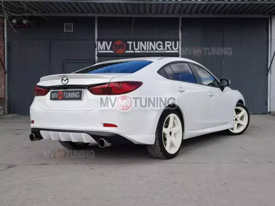 Диффузор заднего бампера var.4 для Mazda 6 GJ