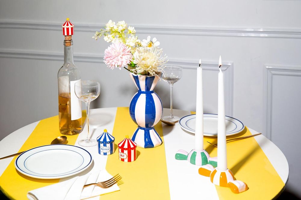 Подсвечник Dolce Vita, 5,5х10,5х3,7 см, желтый