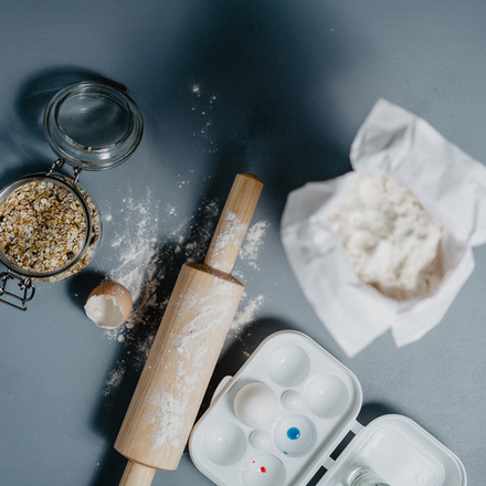 Деревянная скалка для раскатывания теста из сибирского кедра 40х6,5 см. RP5