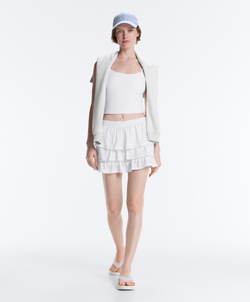 Oysho Топ Comfortlux с вышивкой, белый
