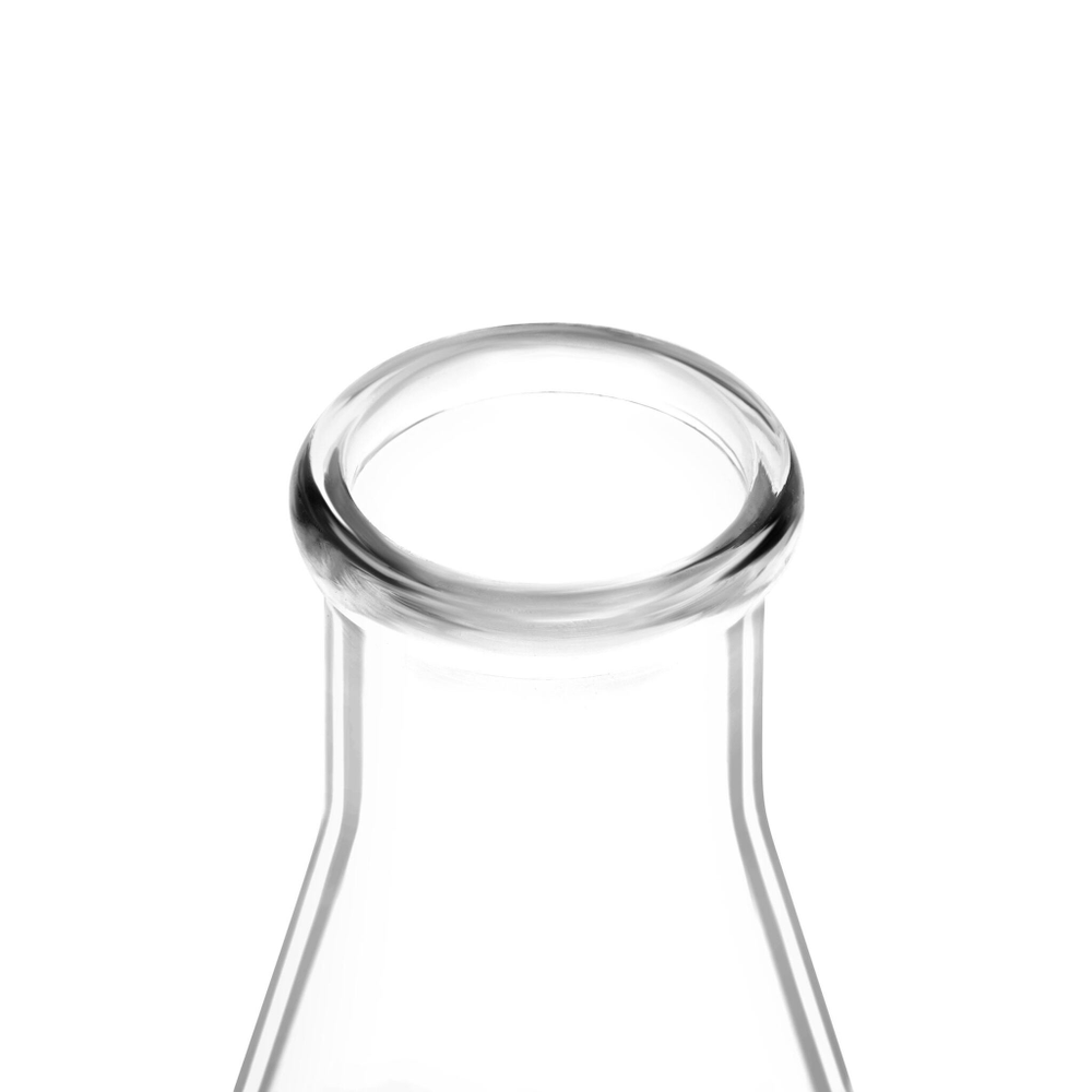 Колба коническая, 250 мл, узкое горло, с резиновой пробкой