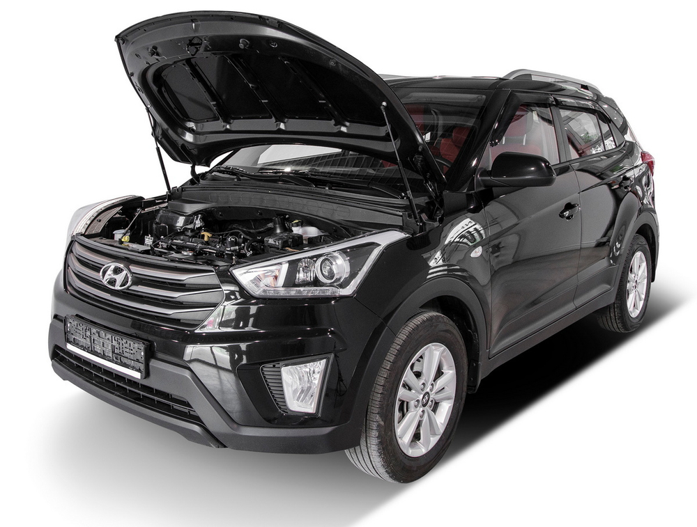 Упоры капота АвтоУпор для Hyundai Creta I 2016-2021, 2 шт., UHYCRE012