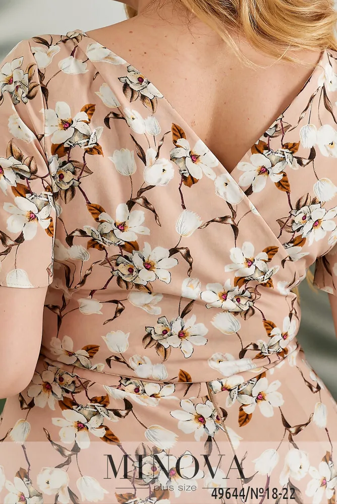 Платье 18-22-персиковый Minova