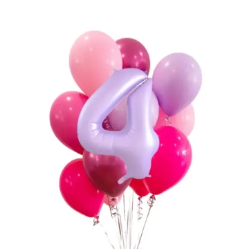 Букет с цифрой "Ягодный с лиловой цифрой"