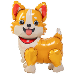 Шар Фольгированный Собака Корги (Оранжевый)