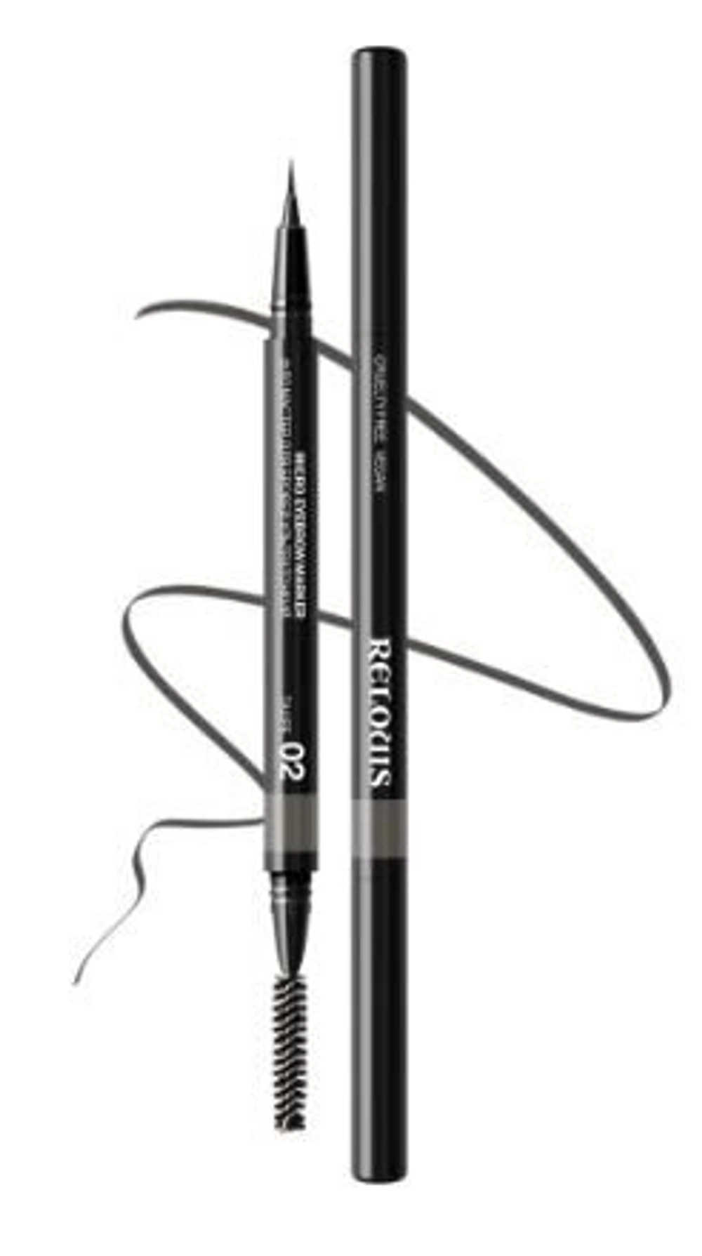 Фломастер для бровей Relouis Micro pencil cruelty free vegan