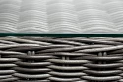 "Амароне" обеденная группа из искусственного ротанга на 6 персон, цвет графит