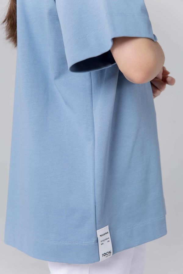 Футболка Женская Серо-Голубая - фото 8