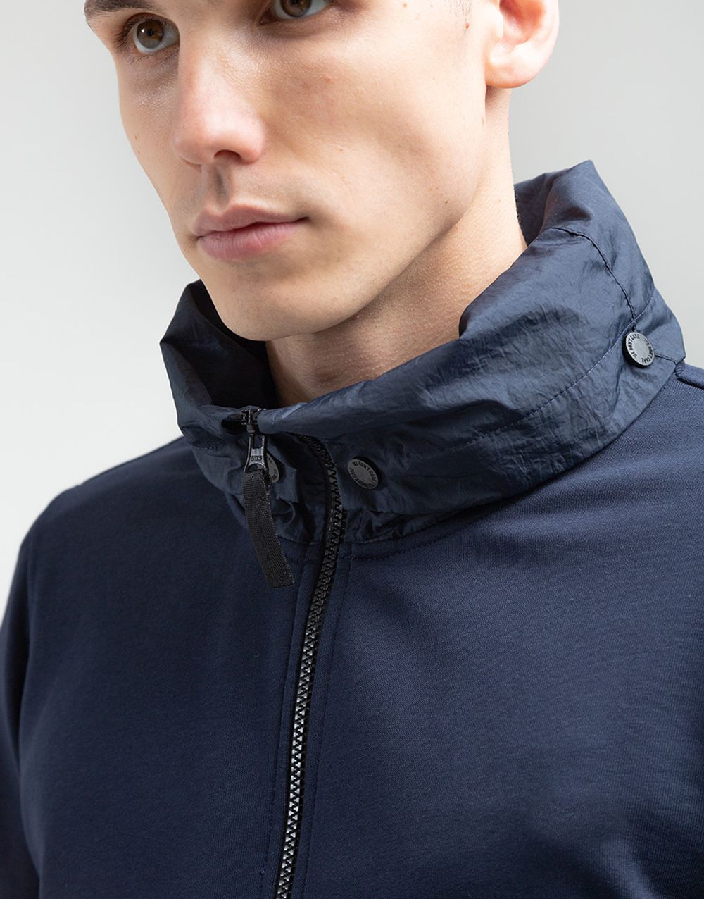 Худи We Don’t Care Rolled Up Zip Hoodie Navy