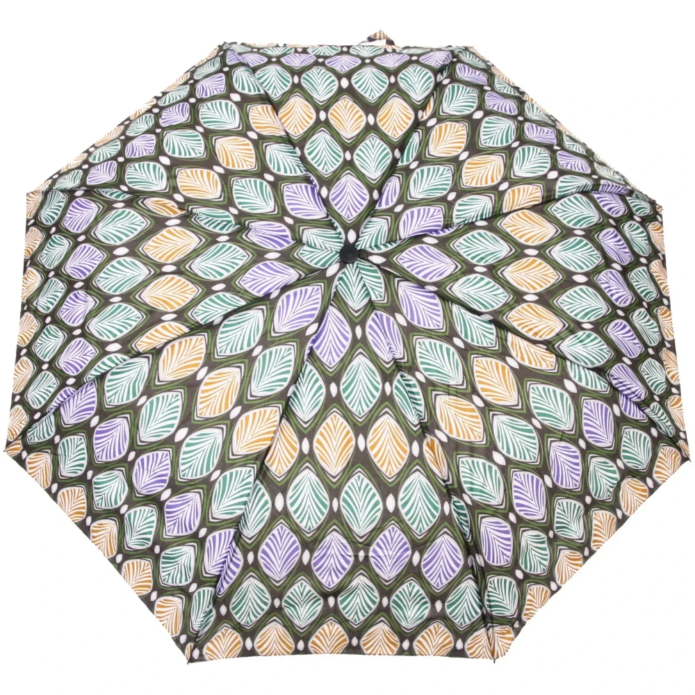 Зонт женский полуавтомат «Ultramarine- Маниока», микс 6 цветов, 8 спиц, d-100см, длина в слож. виде 28см, голубые цветы