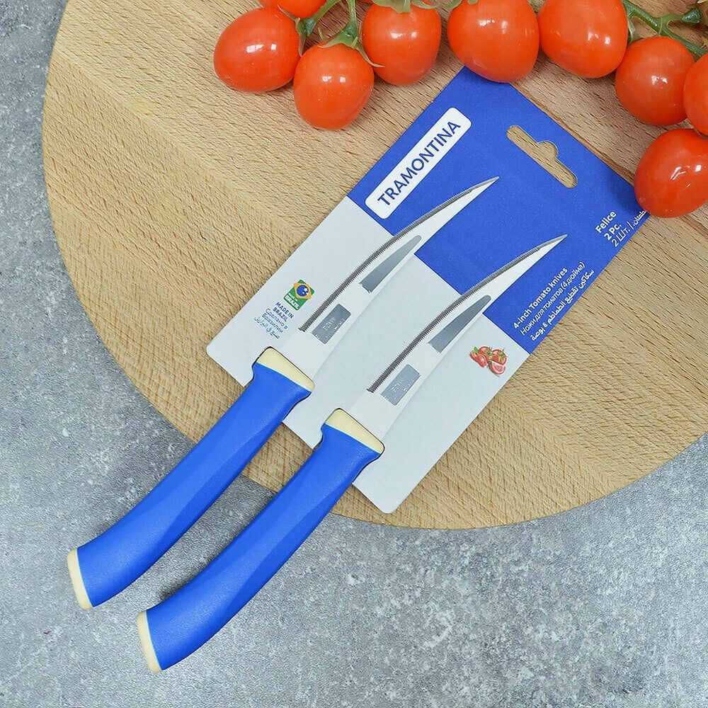 Нож для томатов 10см Tramontina Felice, 871587 (2шт в картонном блистере)