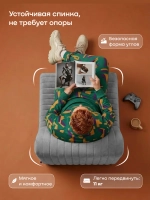 Бескаркасное кресло БайСофт (серый)